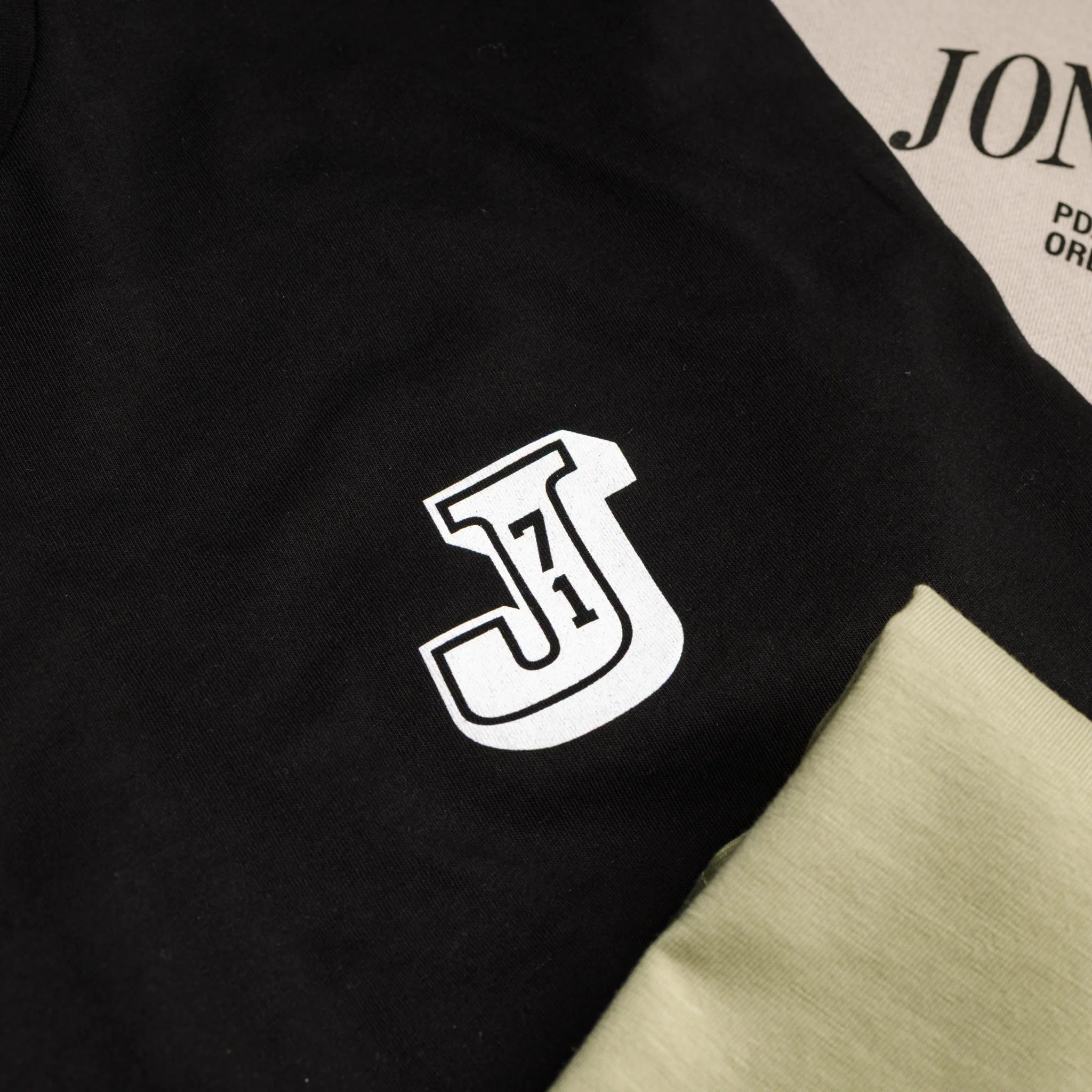 Block J '71 Tee Shirt - Black - Image 3