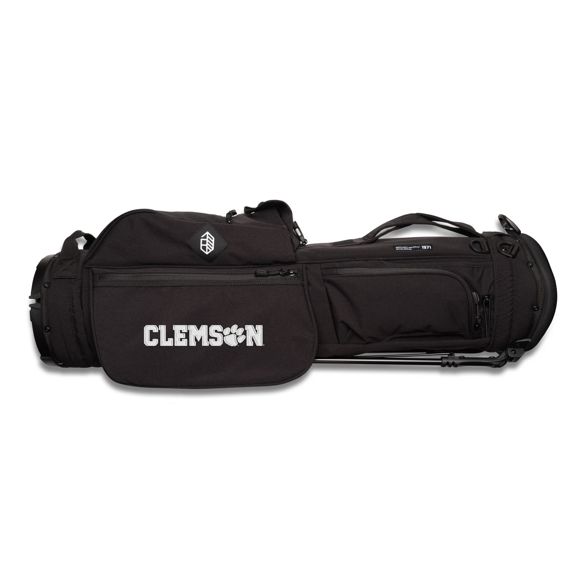 Clemson Rover Stand Bag - Black - Image 6