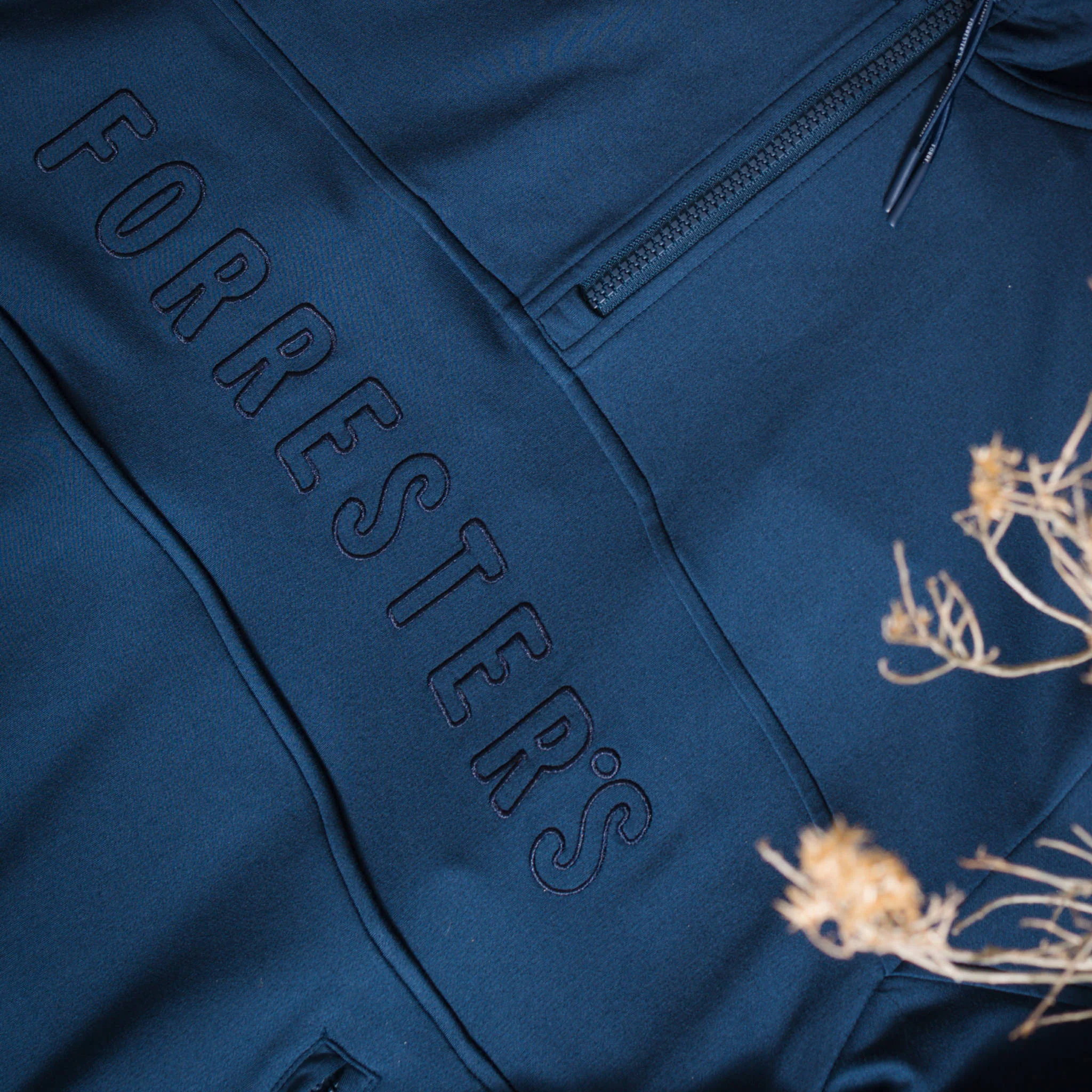 French Terry Quarter Zip - Pageant Blue - Image 3