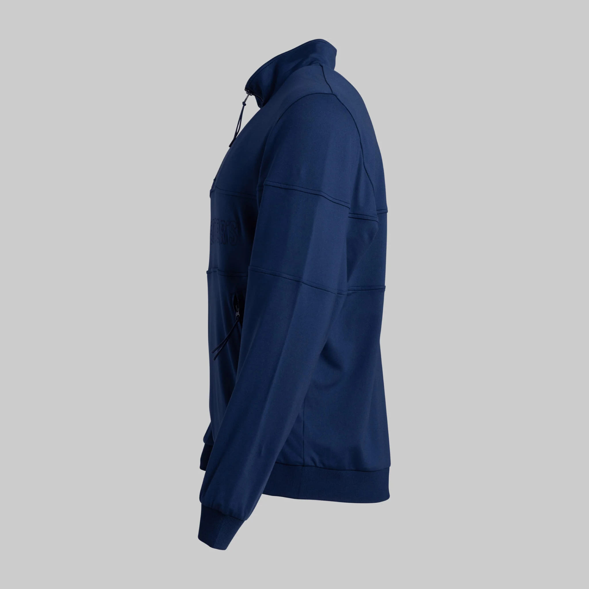 French Terry Quarter Zip - Pageant Blue - Image 6