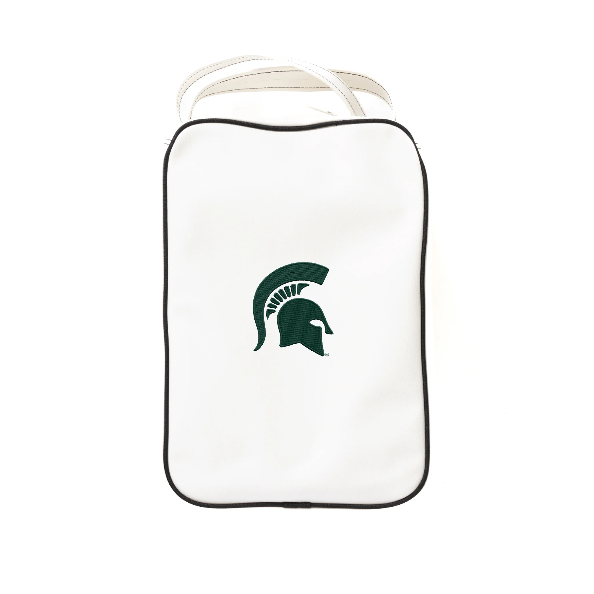 Michigan St. Classic Shoe Bag - White