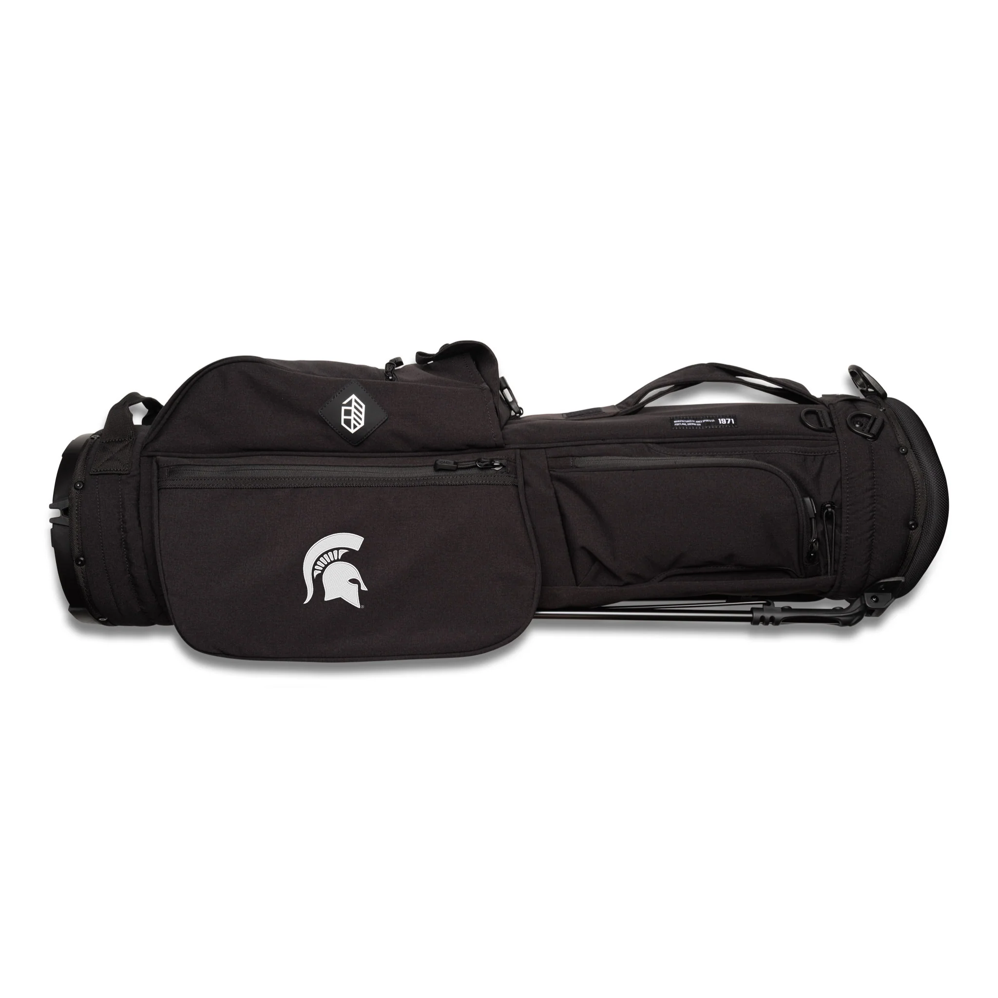 Michigan St. Rover Stand Bag - Black - Image 2