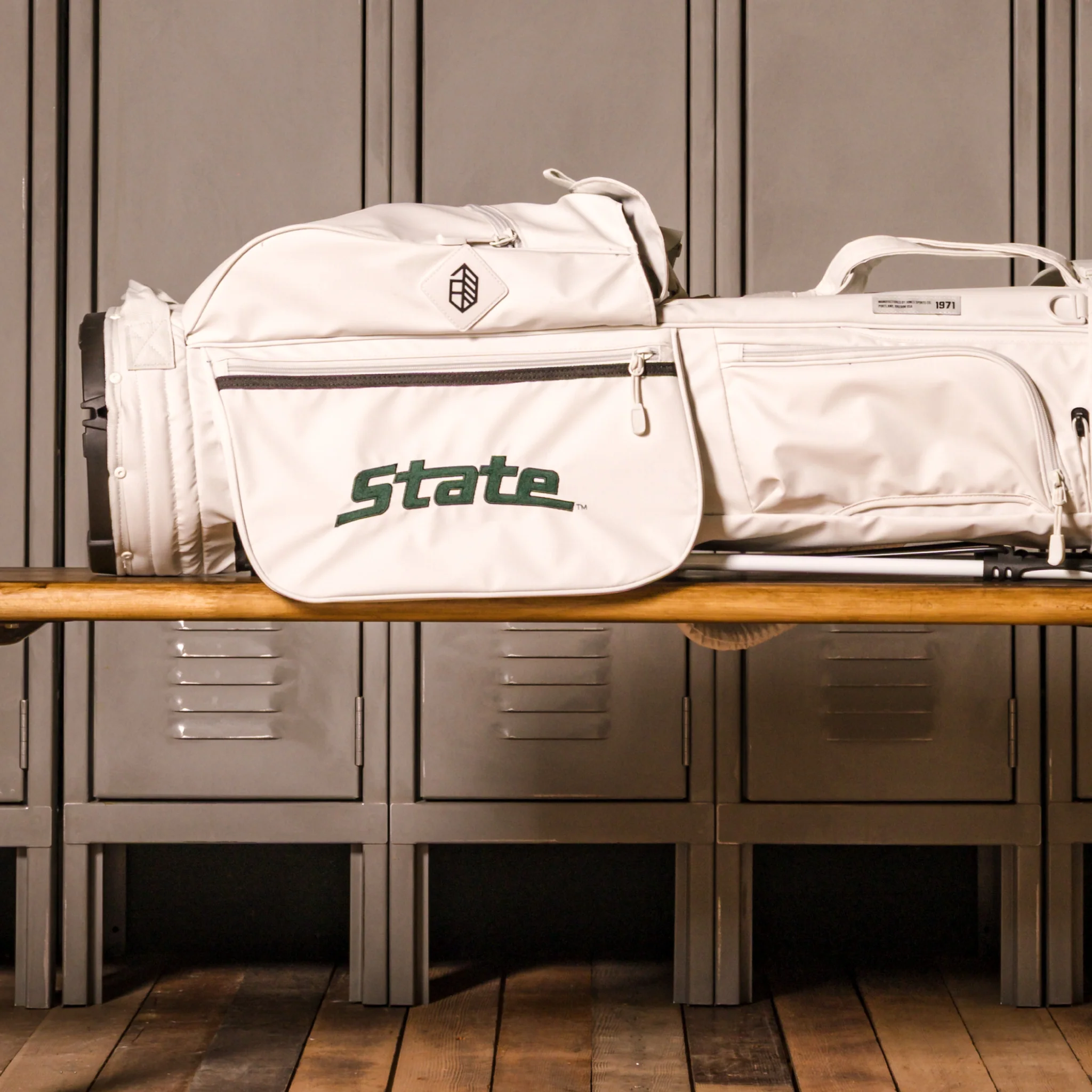 Michigan St. Rover Stand Bag - Bone - Image 2