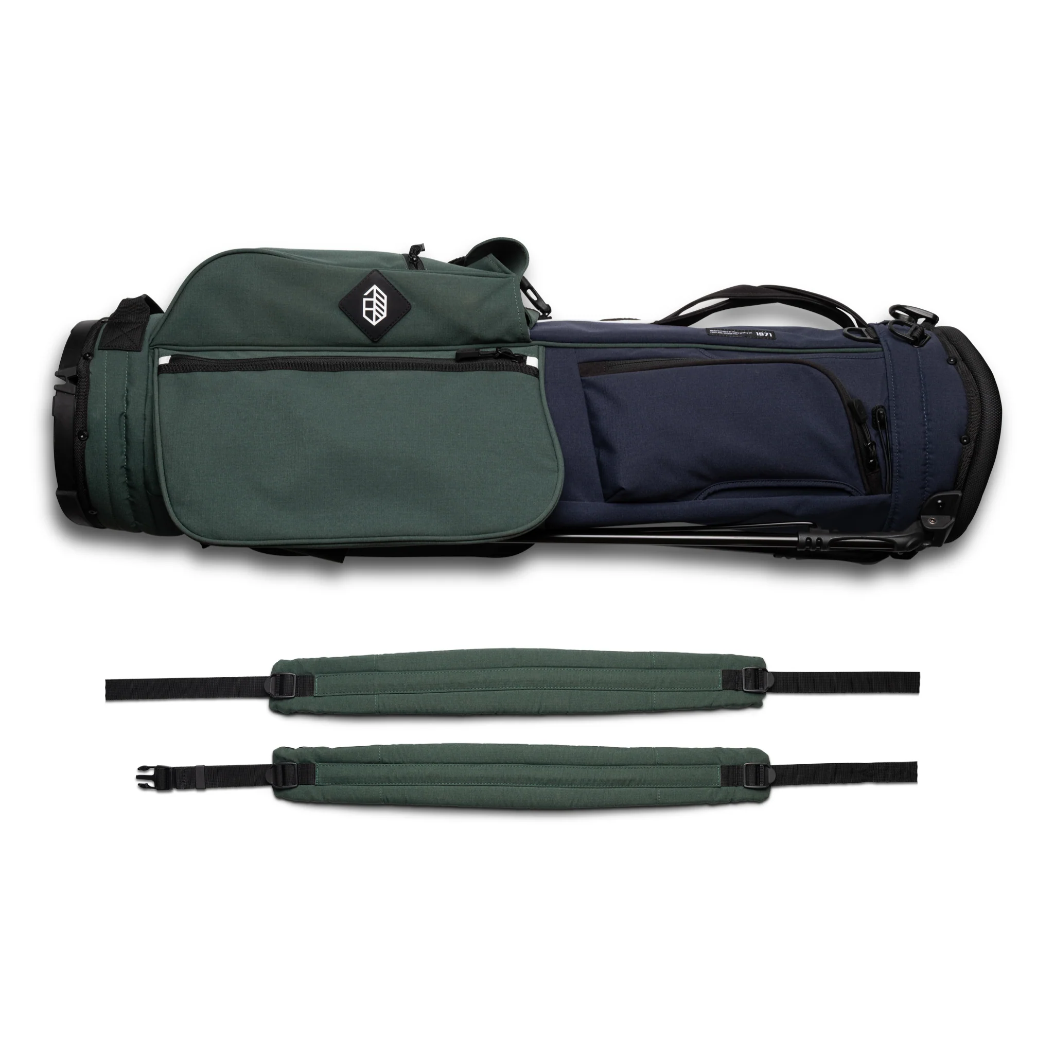 Rover Stand Bag - Navy/Dark Green - Image 9