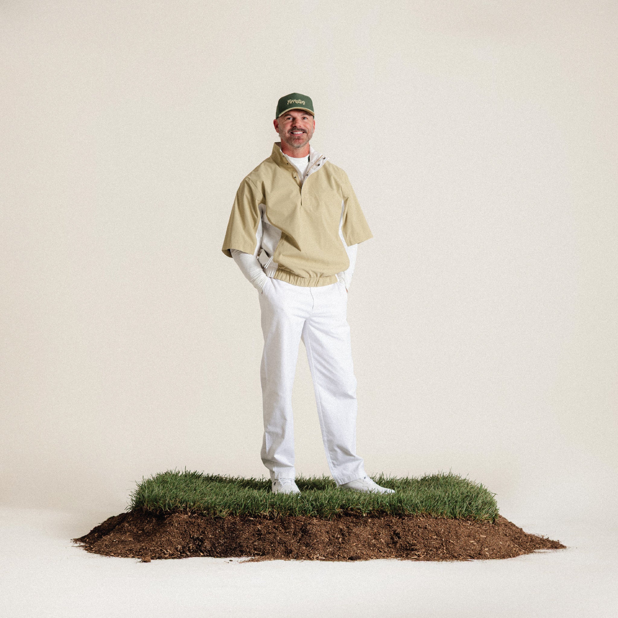 Short Sleeve Wind Pullover - Sand - Image 6